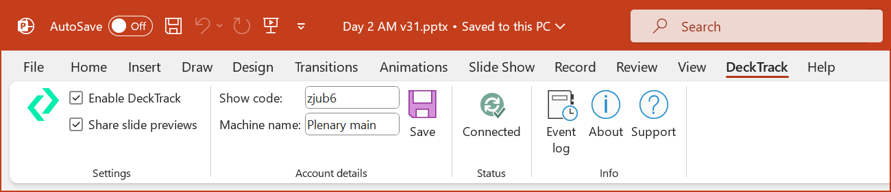 DeckTrack Dashboard